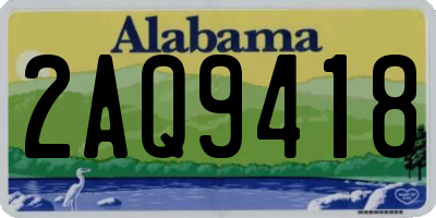 AL license plate 2AQ9418