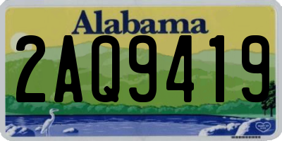 AL license plate 2AQ9419