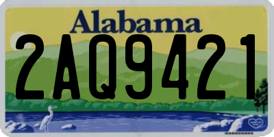 AL license plate 2AQ9421