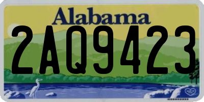 AL license plate 2AQ9423