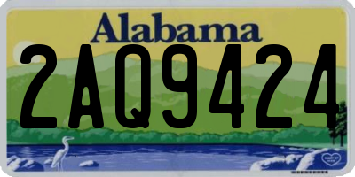 AL license plate 2AQ9424
