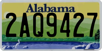 AL license plate 2AQ9427