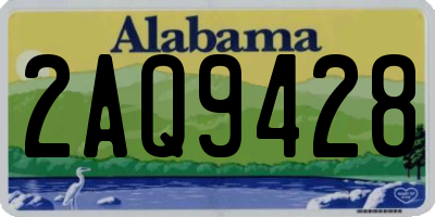 AL license plate 2AQ9428