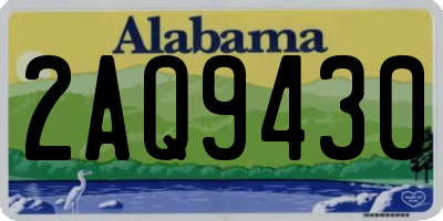 AL license plate 2AQ9430