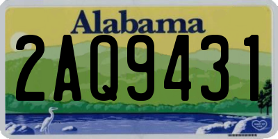 AL license plate 2AQ9431