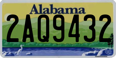 AL license plate 2AQ9432