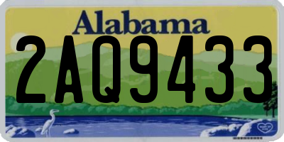 AL license plate 2AQ9433