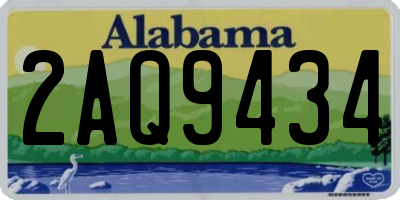 AL license plate 2AQ9434