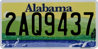 AL license plate 2AQ9437