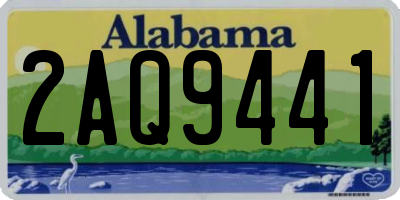 AL license plate 2AQ9441