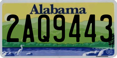 AL license plate 2AQ9443