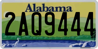 AL license plate 2AQ9444