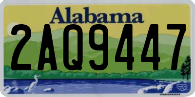AL license plate 2AQ9447