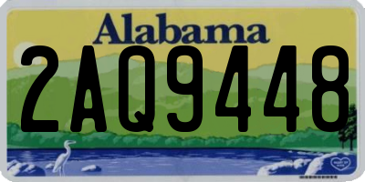 AL license plate 2AQ9448