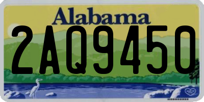 AL license plate 2AQ9450