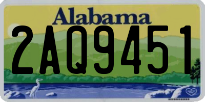 AL license plate 2AQ9451