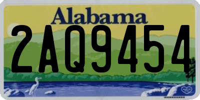 AL license plate 2AQ9454