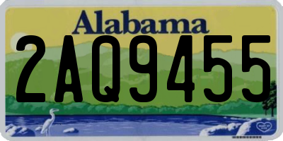 AL license plate 2AQ9455