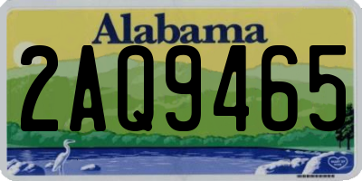 AL license plate 2AQ9465