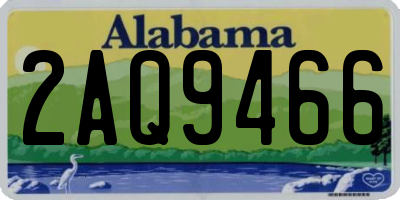 AL license plate 2AQ9466