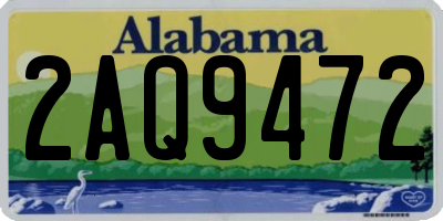 AL license plate 2AQ9472