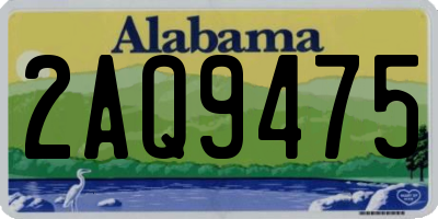 AL license plate 2AQ9475