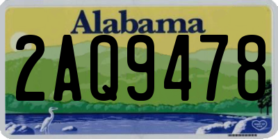 AL license plate 2AQ9478