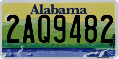 AL license plate 2AQ9482