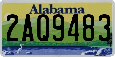 AL license plate 2AQ9483