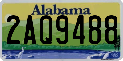 AL license plate 2AQ9488