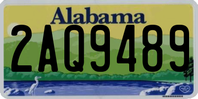 AL license plate 2AQ9489