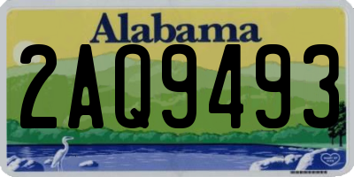 AL license plate 2AQ9493