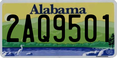 AL license plate 2AQ9501