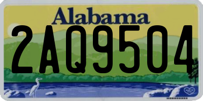 AL license plate 2AQ9504