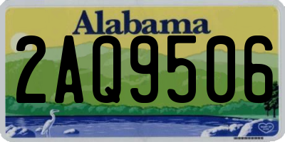 AL license plate 2AQ9506