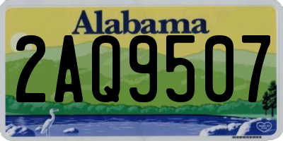 AL license plate 2AQ9507