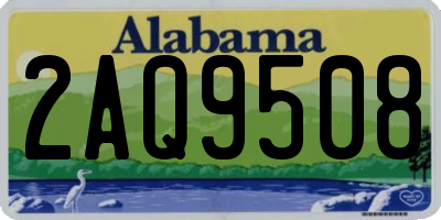 AL license plate 2AQ9508