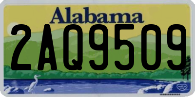 AL license plate 2AQ9509
