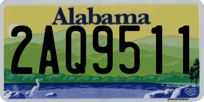 AL license plate 2AQ9511