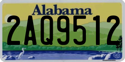 AL license plate 2AQ9512