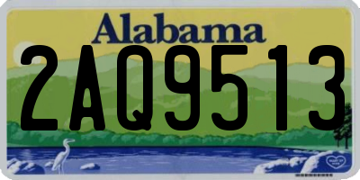 AL license plate 2AQ9513