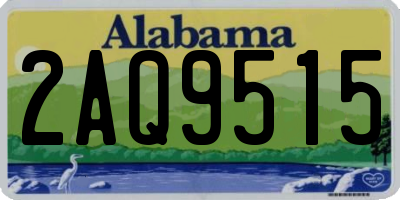 AL license plate 2AQ9515