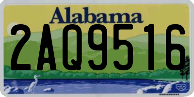AL license plate 2AQ9516
