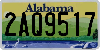 AL license plate 2AQ9517