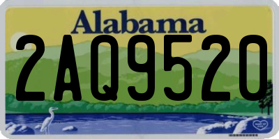 AL license plate 2AQ9520