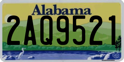 AL license plate 2AQ9521