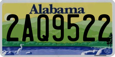 AL license plate 2AQ9522