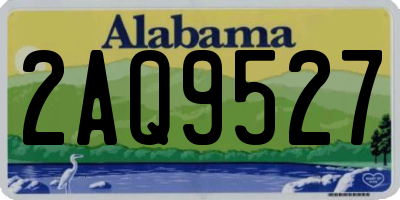 AL license plate 2AQ9527
