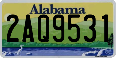 AL license plate 2AQ9531
