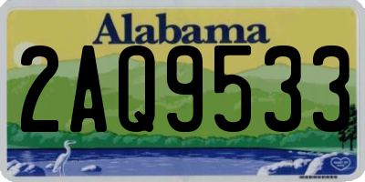 AL license plate 2AQ9533